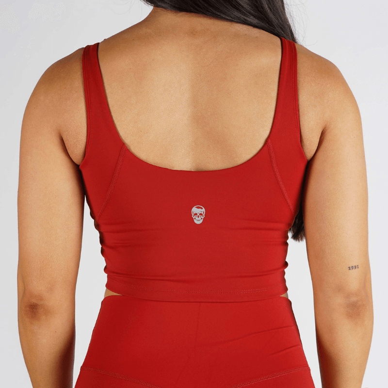 red tank top