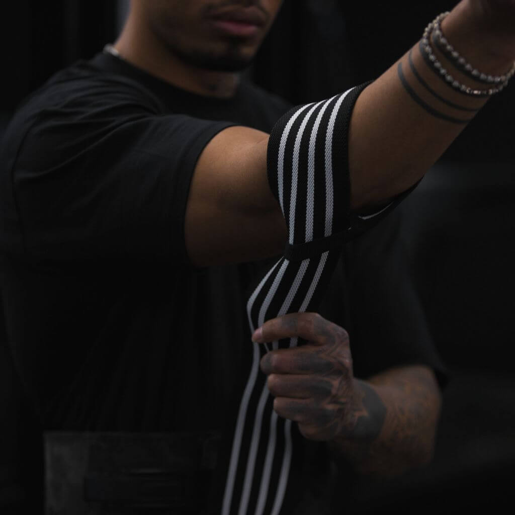 red elbow wraps