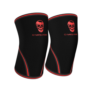 elbow sleeves black red