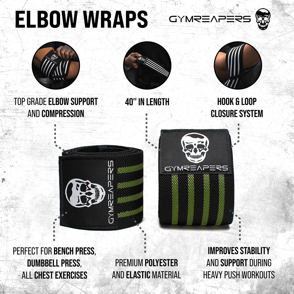 elbow wraps green