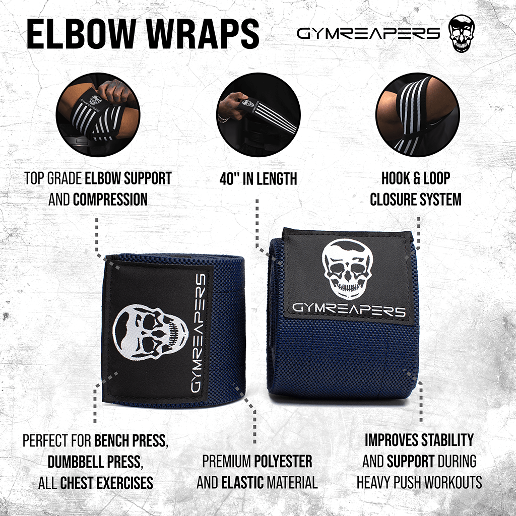 elbow wraps navy