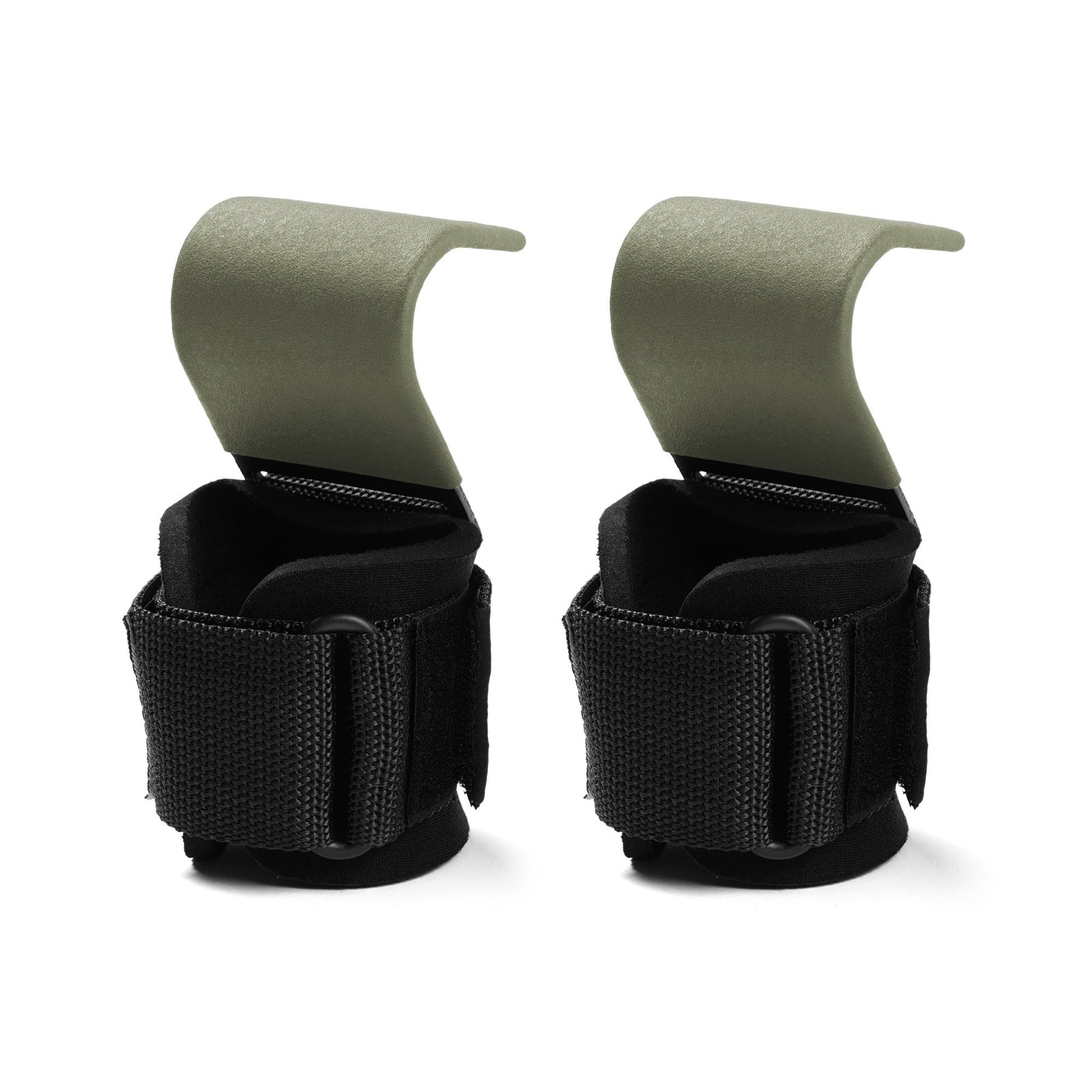 green weight lifting hooks