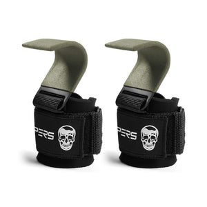green weight lifting hooks
