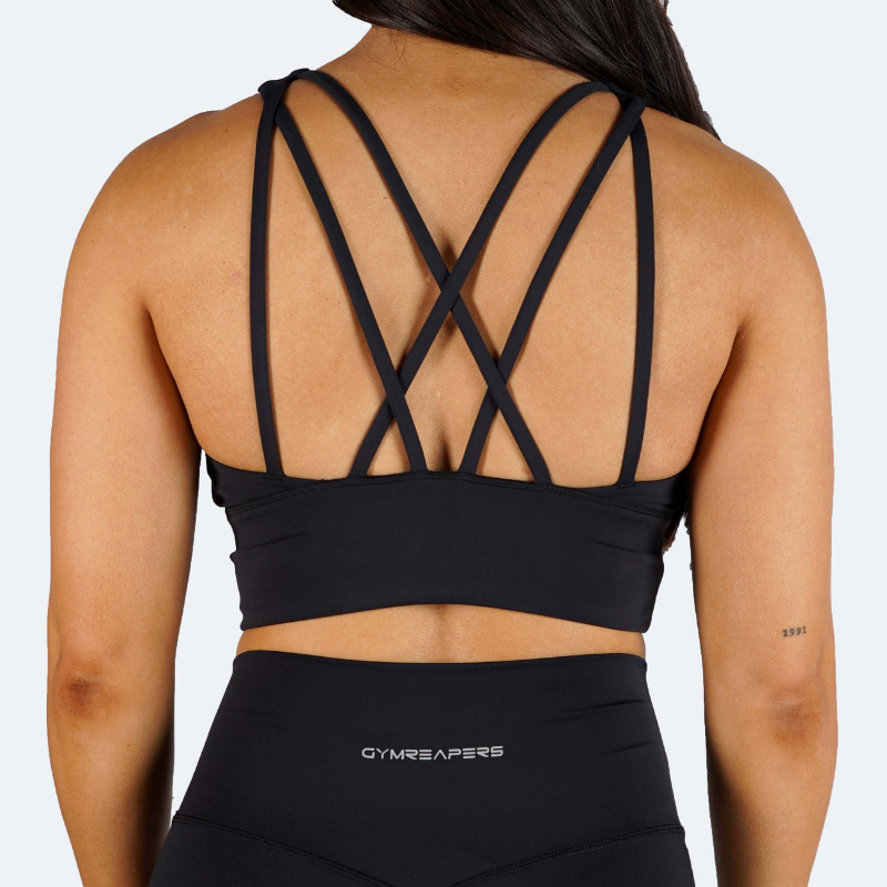 high neck sports bra