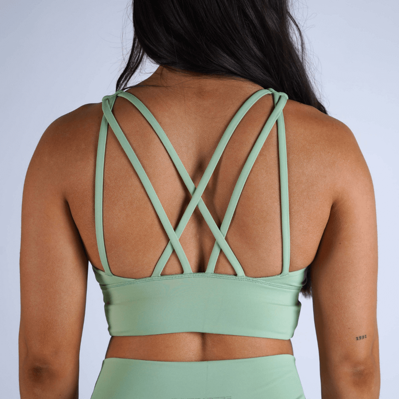 high neck sports bra