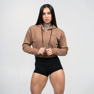 hoodie caramel front