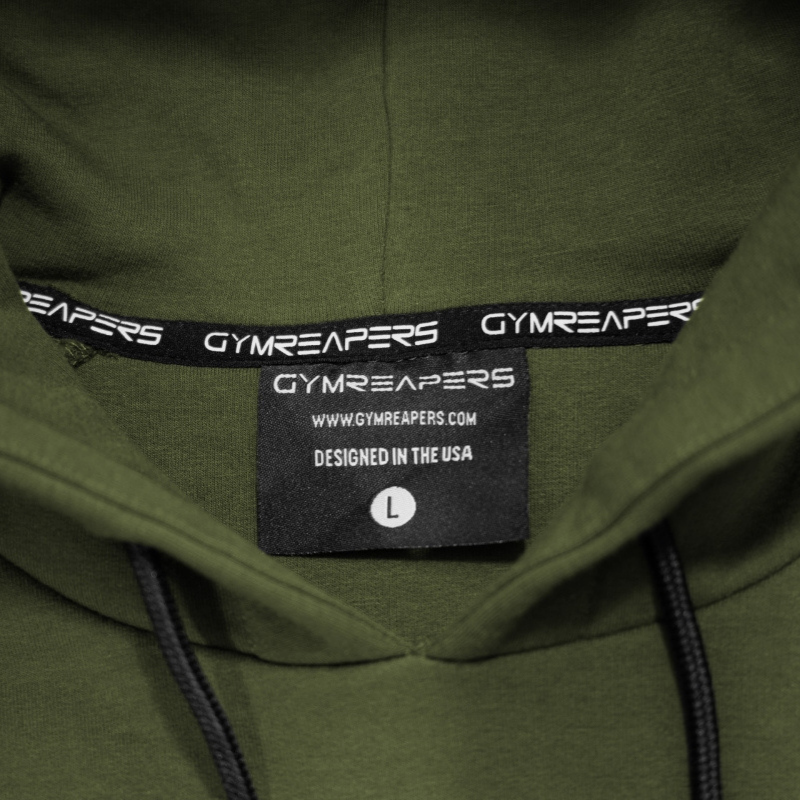 Gymreapers hoodie in green inside details