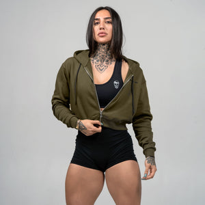 hoodie od green with zipper