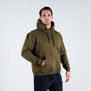 skull hoodie in od green 