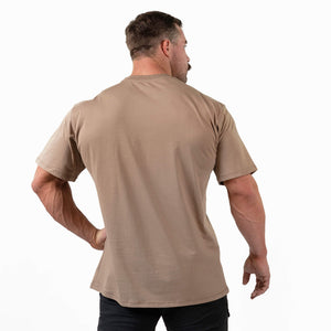 oversized tee tan