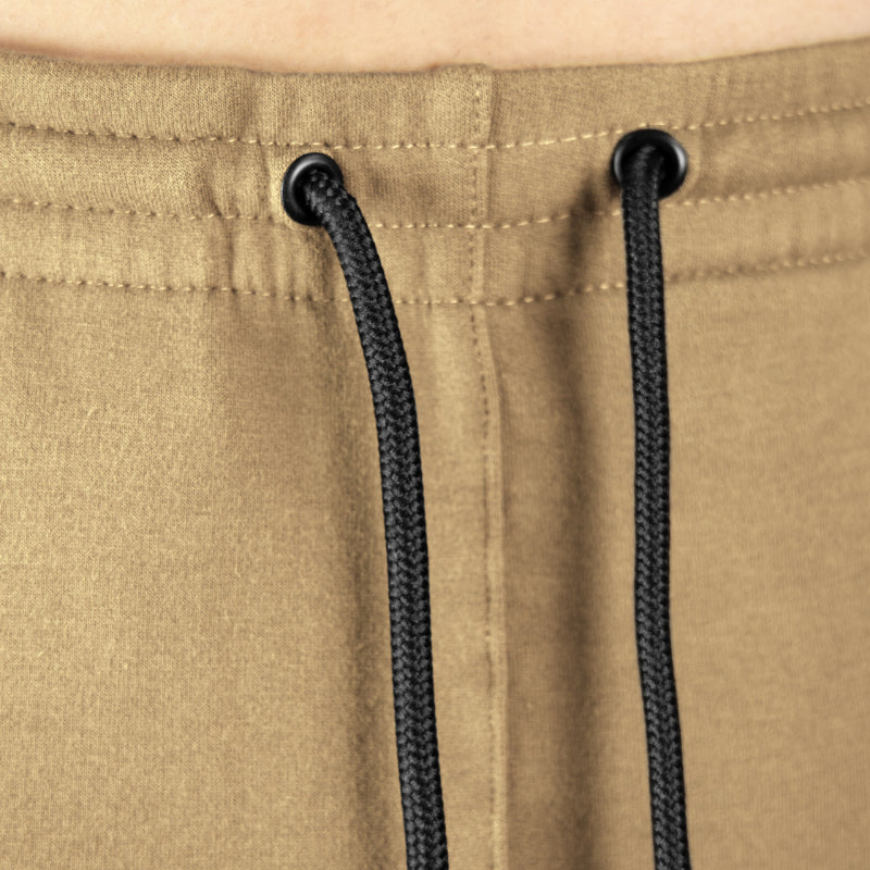 Gymreapers joggers in sand color with drawstrings