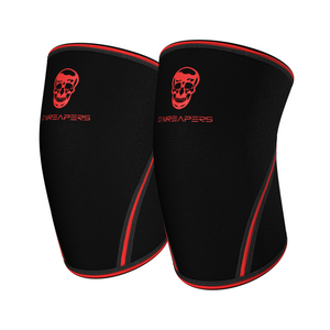 7mm knee sleeves red kit
