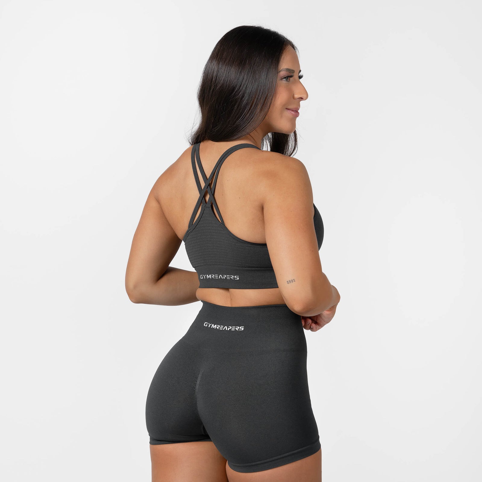 legacy bra charcoal front