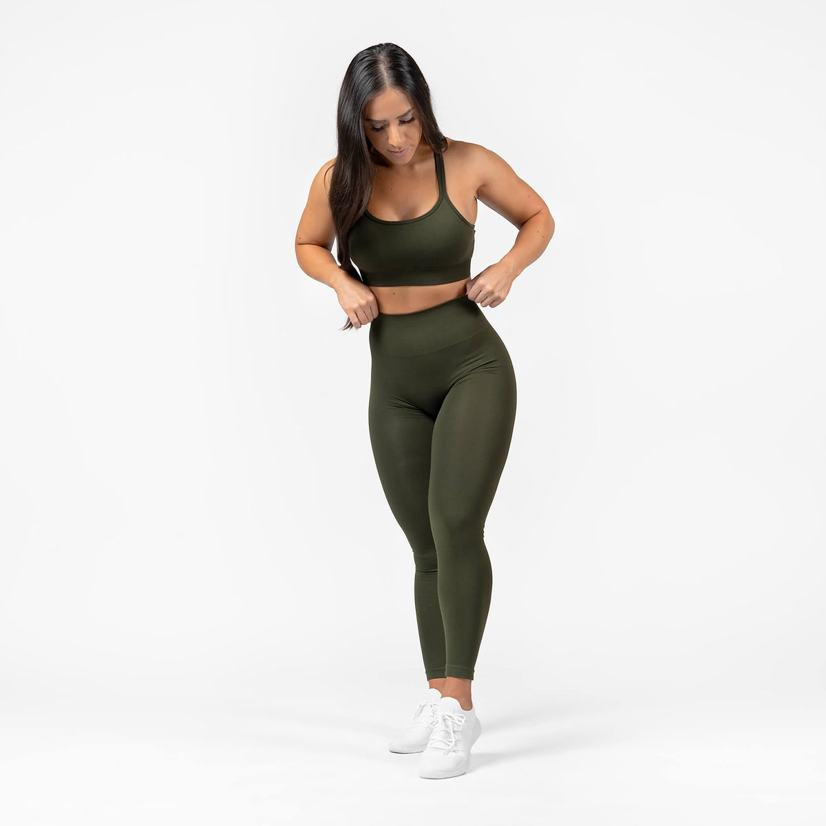 legacy bra green front