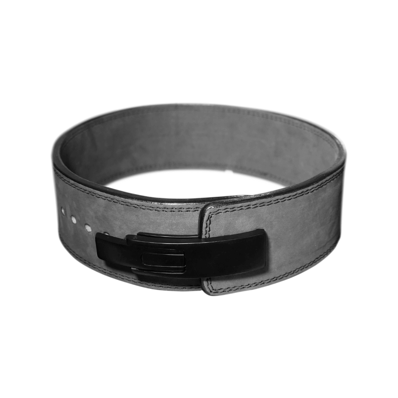 10mm lever belt gray front