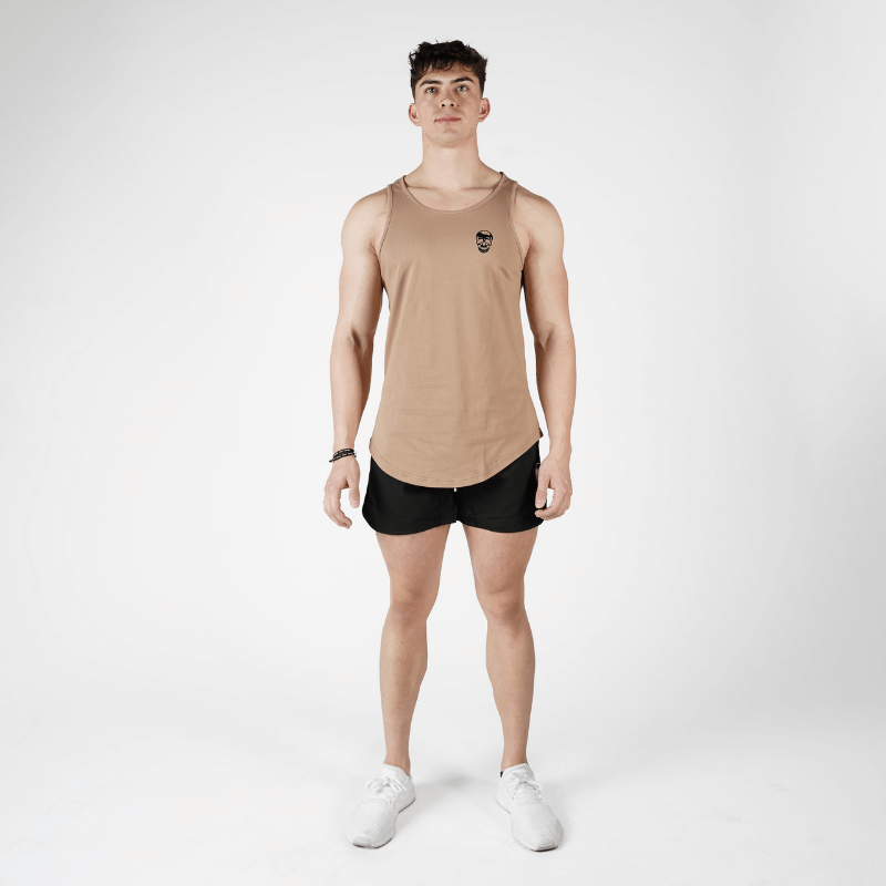 men tank top tan
