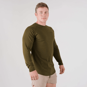 long sleeve performance od green
