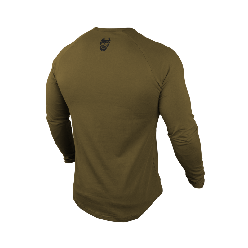 long sleeve tee gymreapers od green back