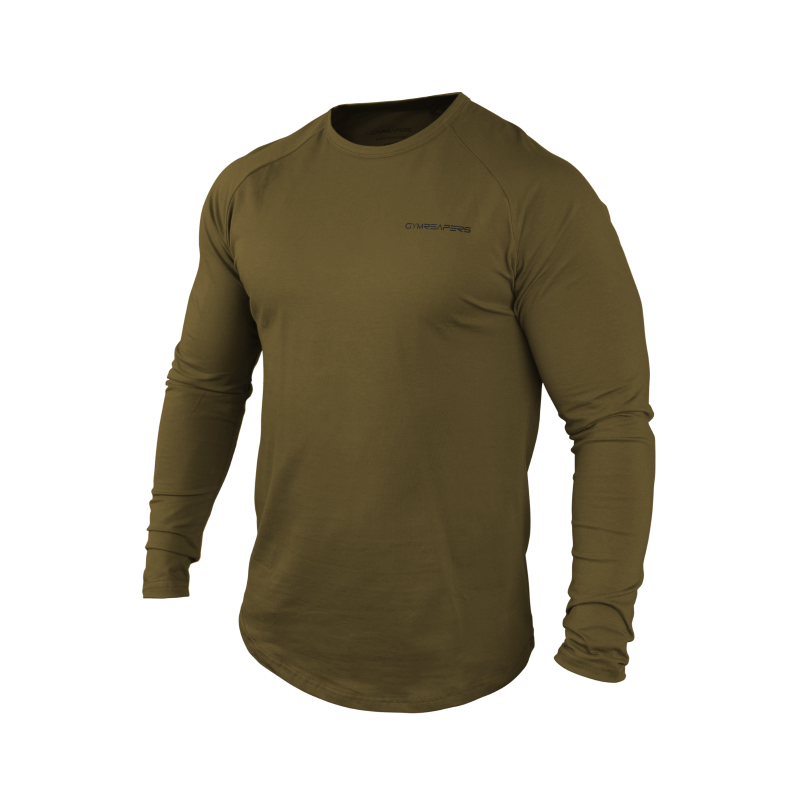 long sleeve tee gymreapers od green