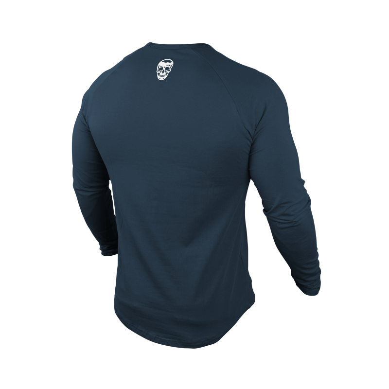 long sleeve tee gymreapers navy back