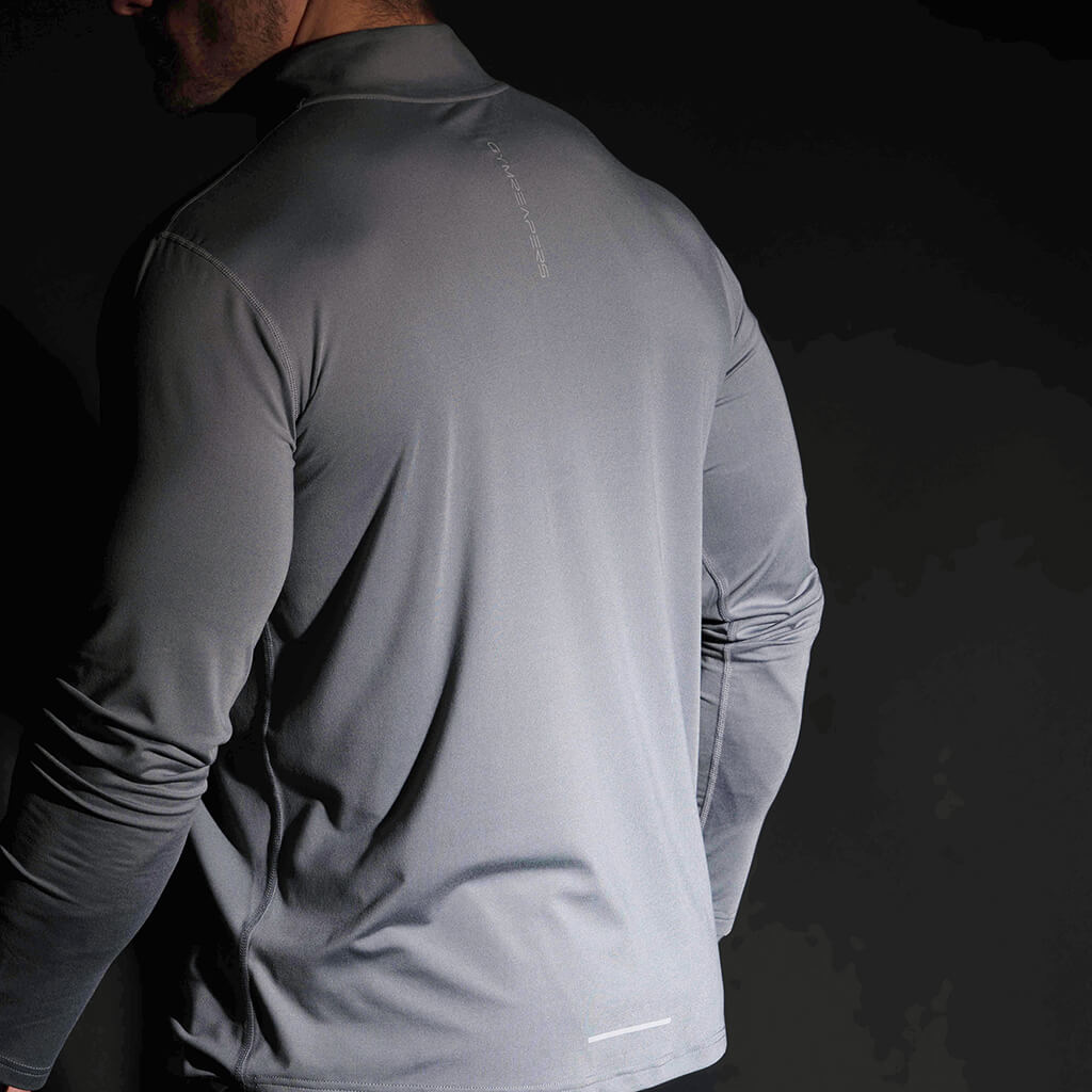 performance 1/4 zip steel back