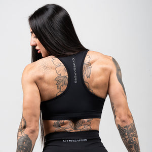 performance bra black back