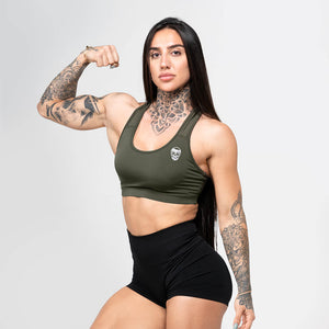 performance bra green side