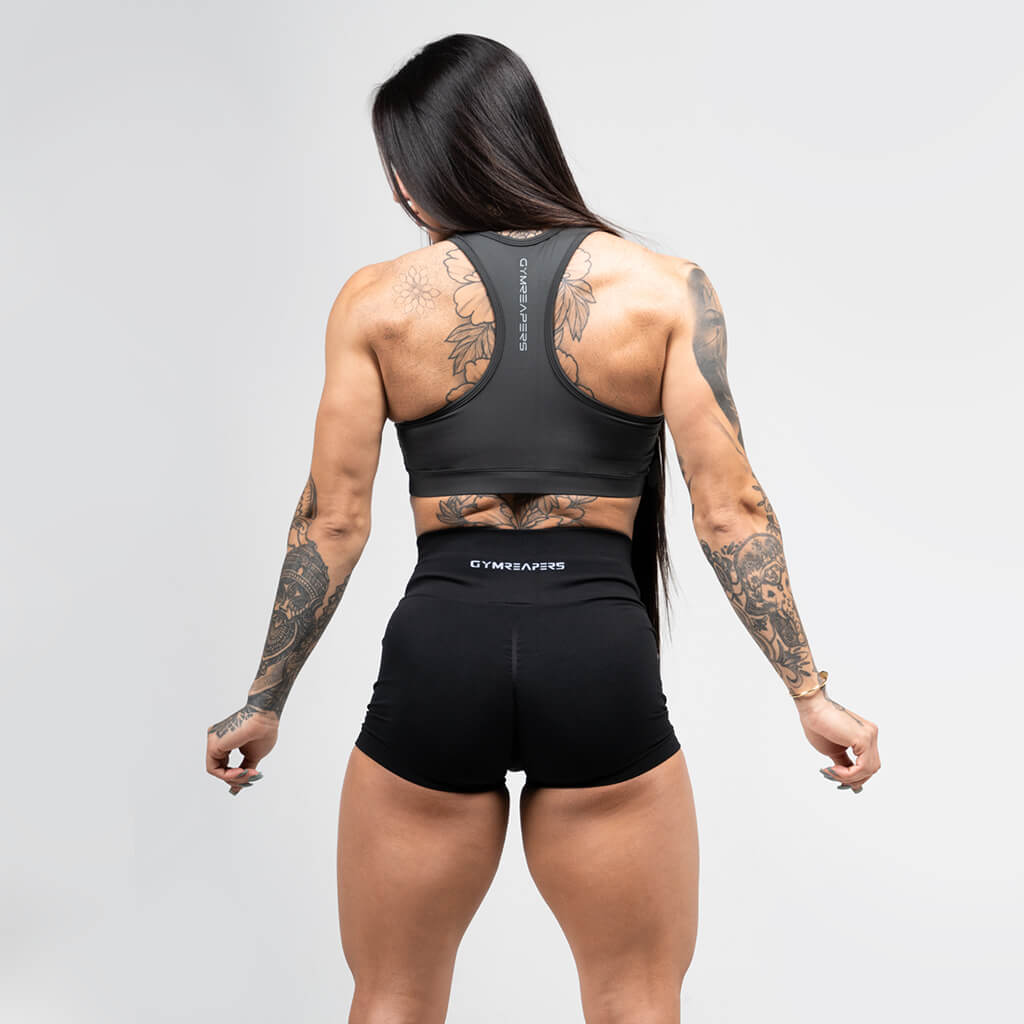 performance bra obsidian back
