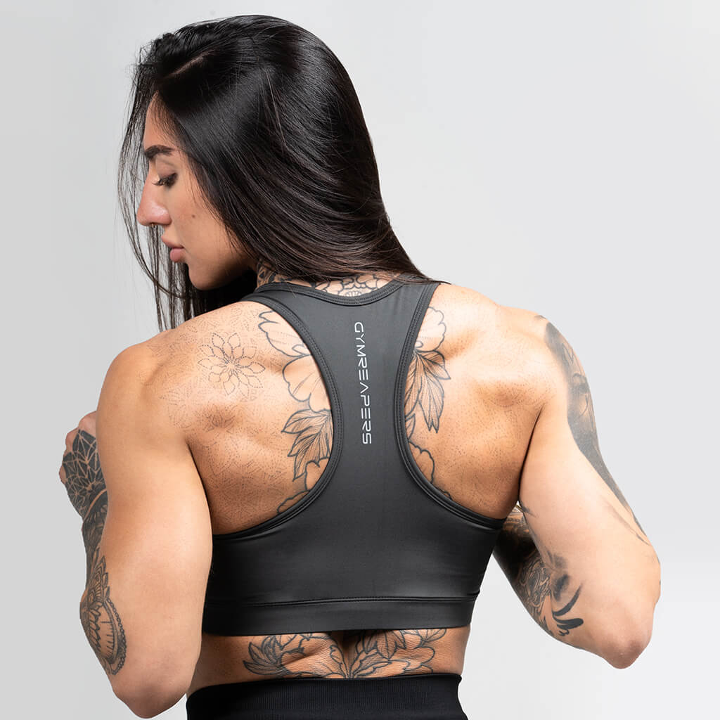 performance bra obsidian side