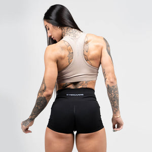 performance bra taupe back