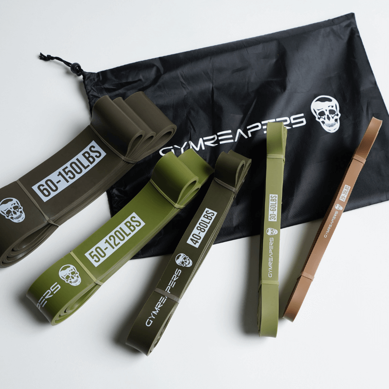 resistance band set with bag