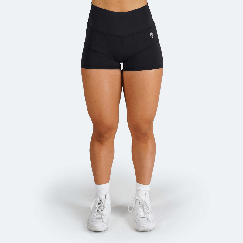 womens training shorts black 