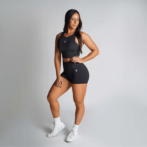 womens training shorts black fit