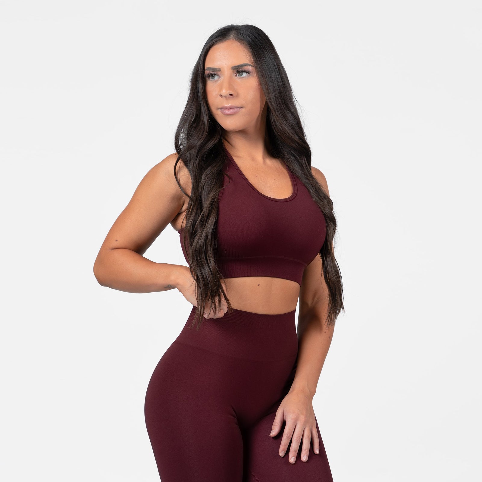 seamless heritage bra wine