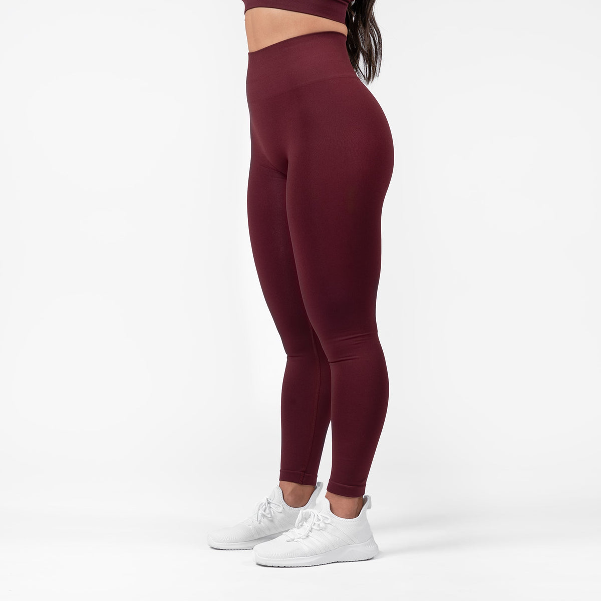 seamless leggings wine side