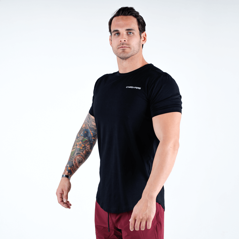 short sleeve shirt black side