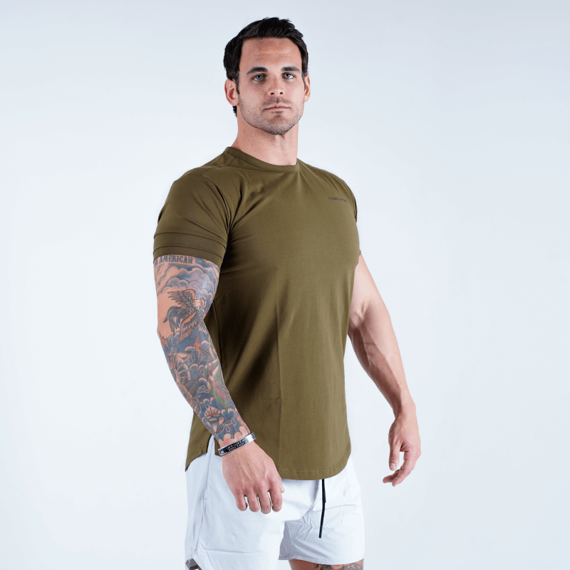 short sleeve shirt od green