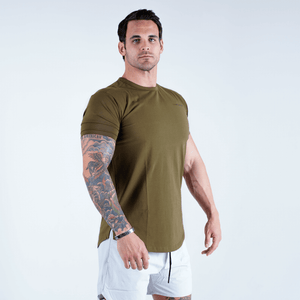 short sleeve shirt od green