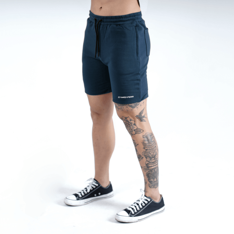 essential sweat shorts in navy