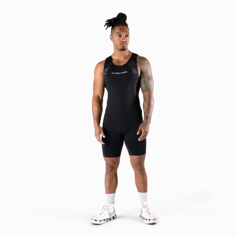 mens singlet black camo