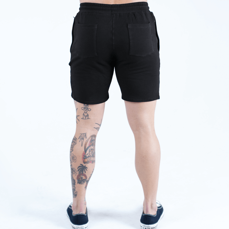 sweat shorts black back