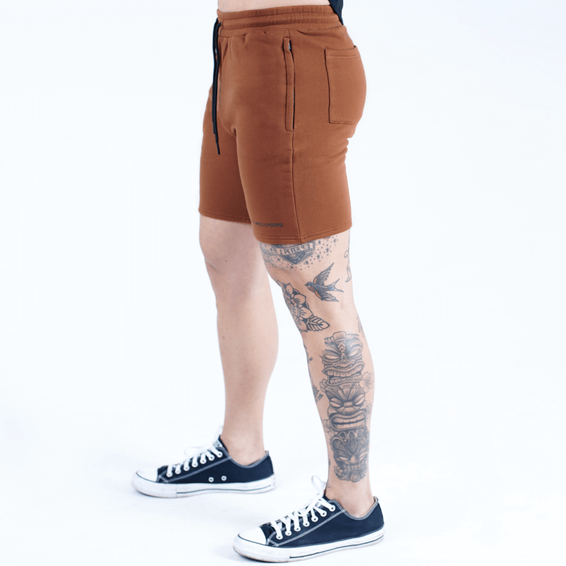 essential sweat shorts in clay