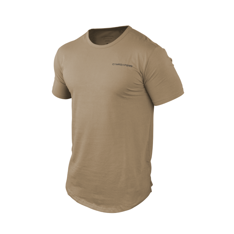 short sleeve tee gymreapers tan