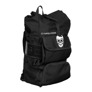 tombstone gym bag in black side view
