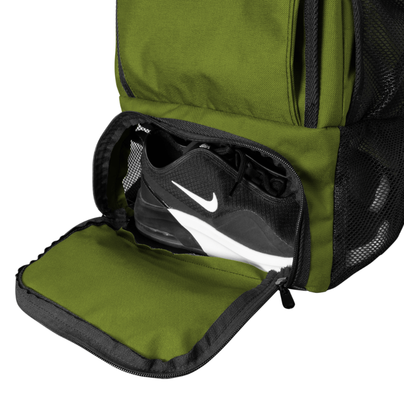 cordura gym bag green shoe pocket