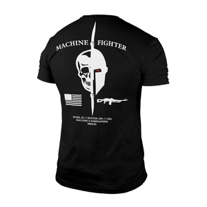 united machine tee back black