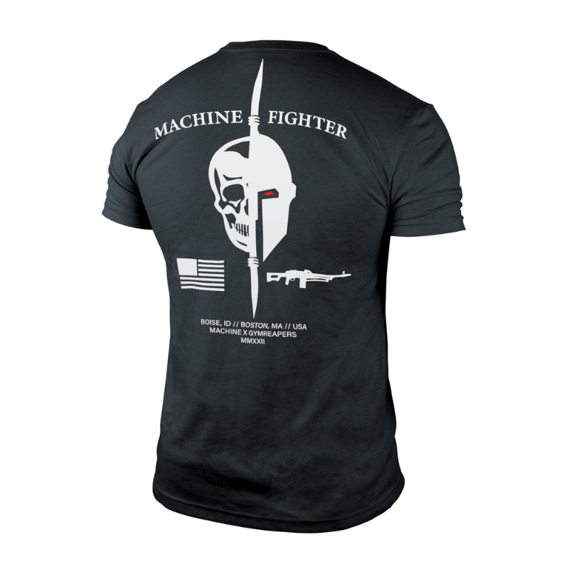 united machine tee back charcoal
