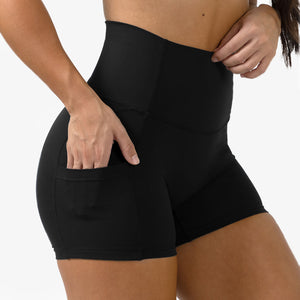 victory shorts black pocket