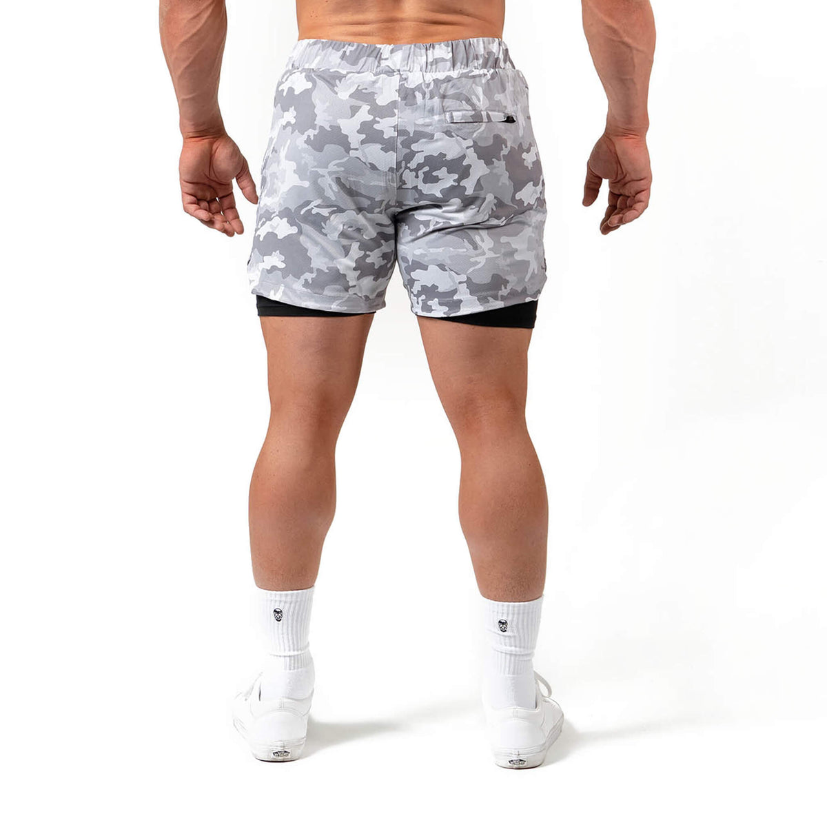 white camo shorts back